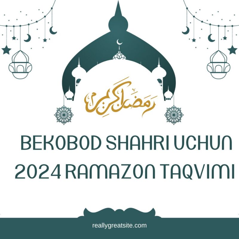 Bekobod shahri uchun 2024 Ramazon taqvimi