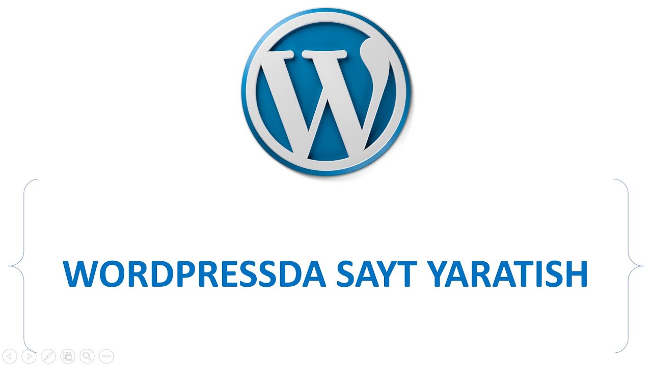 WordPressda sayt yaratish